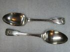 Lot44 - Antique Pair Of Quality Silver Plated Serving Spoons Scallop Design