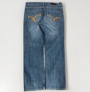 Y2K Pj Mark Baggy Embroidered Jeans Size 40 - Picture 1 of 5