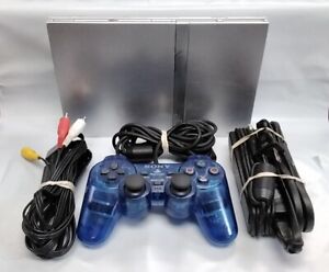 Sony PlayStation 2, PS2, Slim Console - Satin Silver Bundle