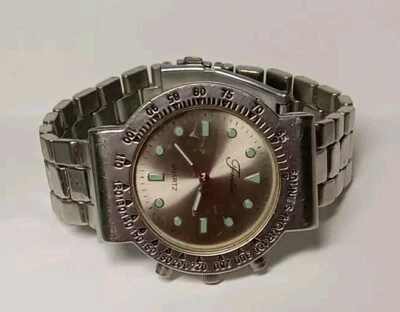 Reloj Hombre Fondini Acero Inoxidable Bisel Tono Plateado 40mm Foto 1 de 4