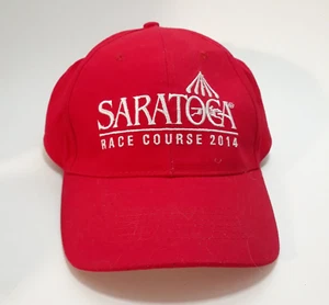 Saratoga Race Course 2014 Cap Hat Red Adjustable Strapback Casino & Raceway - Picture 1 of 7