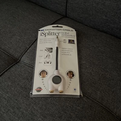  MONSTER CABLE HEADPHONE/EARBUD ISPLITTER MINI Y-ADAPTER NEW - Image 1 of 2