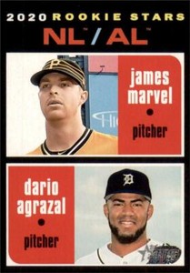 2020 Topps Heritage Base #27 Dario Agrazal James Marvel RC