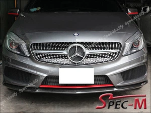 W176 REVO Style Carbon Fiber Front Bumper Cover For 13-14 A180 A250 AMG / A45 CF - Picture 1 of 3