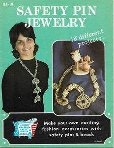 Safety Pin Jewelry - Craft Instruction Booklet - Picture 1 of 2