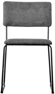 Gallery Direct A Pair of Chalkwell Dining Chair Charcoal - Picture 1 of 3