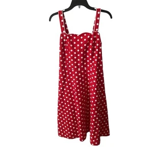 Vintage Karin Stevens Polka Dot Kleid 10 50er Rockabilly Coastal Maritim Preppy Boho - Bild 1 von 6