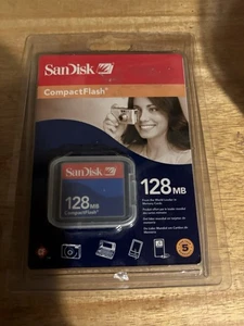 SanDisk CompactFlash 128 MB Memory Card (SDCFB-128-A10) - Picture 1 of 2