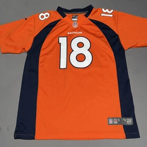 Nike Denver Broncos Jersey Youth XL Orange 18 Peyton Manning -4991 - Picture 1 of 18