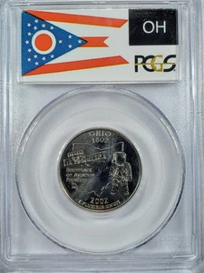 2002-P PCGS MS68 Ohio State Quarter Business Strike 25C Flag - Picture 1 of 4