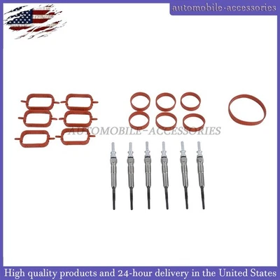 New Glow Plug Service Kit Fits For 0250603009 BMW E90 335d E70 X5 xDrive35d - Imagem 1 de 4