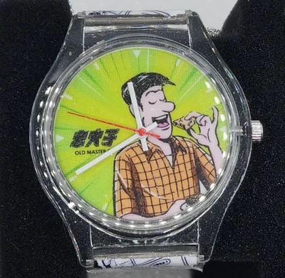 Old Master Q Alfonso Wong Chak 老夫子 Lo Fu Gee Hong Kong VTG Cantonese Comic Watch - image 1 of 4