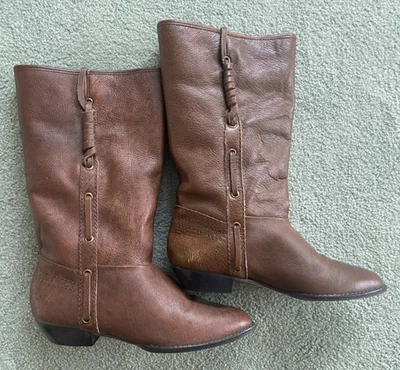 9 West Wylma Chaqueta Mujer Bota Marrón 6 1/2 M con Caja Foto 1 de 4