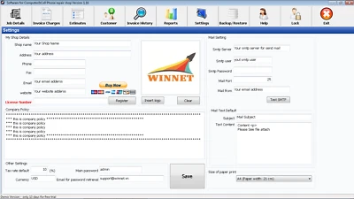 SOFTWARE FOR COMPUTER AND CELL PHONE REPAIR SHOP - Image 1 of 4