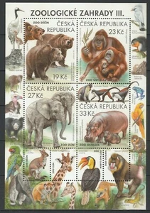 Czech Republic 2018 Fauna Animals, Zoo MNH Block - Picture 1 of 1