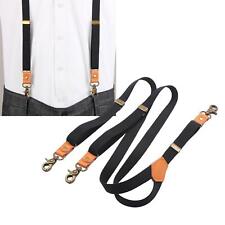 Suspenders for Men Shaped with Swivel Hooks Elastic Straps Belt Loops Fashion