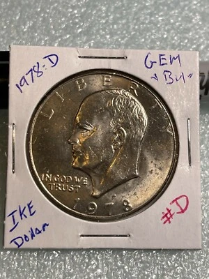 1978 D $1 Eisenhower IKE Dollar Gem BU Uncirculated Mint From Original Roll #D - Image 1 of 2