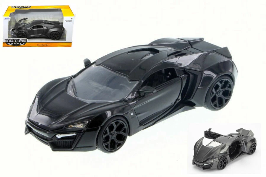 Lykan Hypersport 2013 Gloss Black 1:24 Model JADA TOYS - Immagine 1 di 1