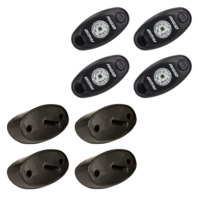 Kit de luces LED de roca Rigid Industries - Blanco frío (4 luces) Foto 1 de 4