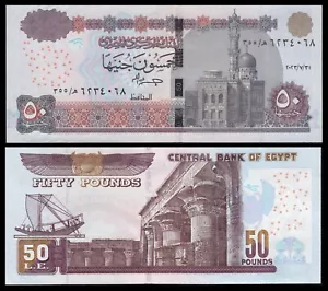 Egipto - Egypt 50 Egyptian Pounds 31-7-2023 (2024) Pick 75e SC = UNC - Imagen 1 de 3