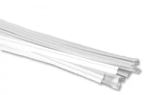 10,000 Twist Ties 18" Length Plastic Coated Paper Crafts No Rip Cellophane White - Picture 1 of 1