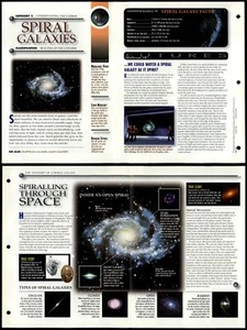 Spiral Galaxies #17 Cosmos Secrets Of The Universe Fact File Fold-Out Page - Picture 1 of 1