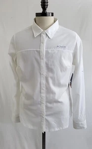 Columbia Womens Tunic Omni-Shade White Vented Fishing Shirt Sz XL/TG NWT - Picture 1 of 9