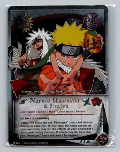1x NARUTO CCG NARUTO UZUMAKI & JIRAIYA PR 026 HOLO FOIL PROMO SELLADO - Imagen 1 de 1