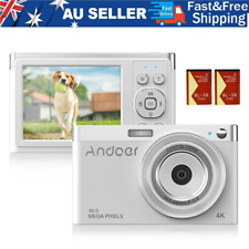 Andoer 2.88" IPS 50M HD 16X Zoom 4K CMOS Sensor Digital Camcorde Compact Teens