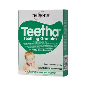 Nelsons Baby Teetha Teething Granules Relief From Teething Pain - 24 Sachets - Picture 1 of 10