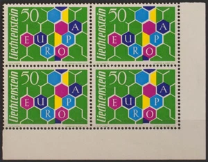 Liechtenstein. MNH Yvert 355 (4) . 1960. 50 R Multicolore, Blocco Di Cuatro. Ma - Foto 1 di 1