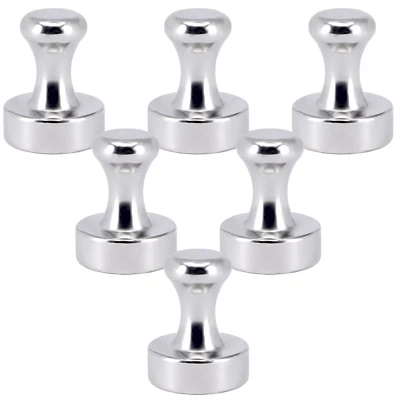 MVT MAGNETE 6 x Neodym Pinnwand Magnet 8,5KG Stark Kegelmagnet Pin Kühlschrank Kegel Magnete