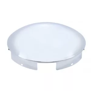5 Even Notched Stainless Dome Front Hub Caps - 1" Lip (2 pack) - Picture 1 of 3