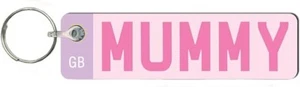 Mummy Mini Number Plate Key Ring - Name Plate Keychain - Just Passed Milestones - Picture 1 of 5