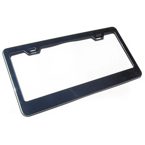 Nuevo marco de placa de matrícula con recubrimiento de polvo de cromo negro Acero inoxidable ligero - Imagen 1 de 12