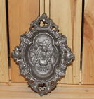 Vintage ornate floral metal hunting ashtray
