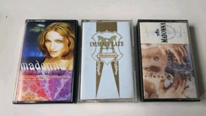 Madonna Cassette Tape Bundle x 3 - Immaculate, Like A Prayer, Beautiful Stranger - Picture 1 of 3