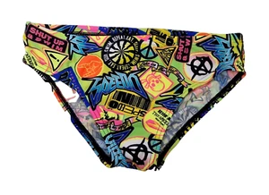 SPEEDO Boys Brief Swimming Trunks Alv 6.5cm Brf Jm Yellow Size 11-12 Yrs Y - Picture 1 of 2