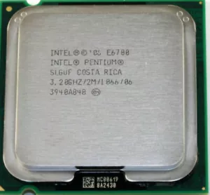 Intel Pentium E6700 3.2GHz Dual Core 2MB LGA 775 1066 MHz CPU Processor - Picture 1 of 4