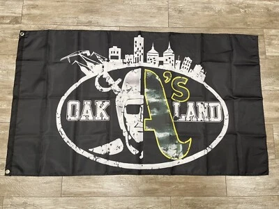 Oakland Raiders Athletics Flag 3x5 ft 2023 Las Vegas rooted in  FOREVER OAKLAND - Image 1 of 3