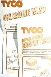 Tyco Unloading Yard and Gravel Terminal instructions No 3425 and 3440 Slot Car - Picture 1 of 2