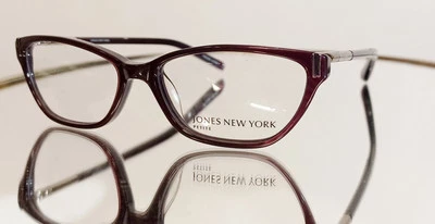 Gafas de plástico originales Jones New York J223 púrpura nuevas 49-14-130 PETITE Foto 1 de 4