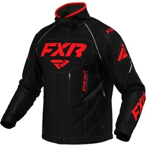 FXR Men's Octane Snowmobile Jacket Black And Red NEW - Picture 1 of 2