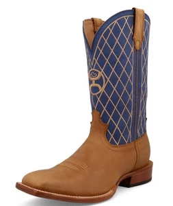 Men's 9 D Twisted X MHY0036 Hooey Square Toe CellSole Western Cowboy Boots - Picture 1 of 6