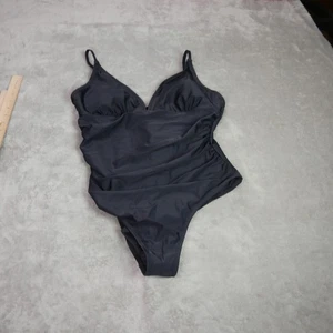 Traje de baño de una pieza CUPSHE para mujer XL negro control abdomen cuello en V nuevo con etiquetas - Imagen 1 de 10