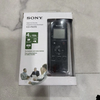 Sony PX Series ICD-PX370 4GB Mono Digital Voice Recorder - Image 1 of 4
