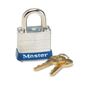 Master Lock MLK7D Master Lock Four-Pin Tumbler Lock Laminated Steel Body 1-1/... - Picture 1 of 1