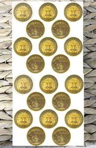 * 20 Pezzi Moneta Sfida Leone di Giuda Giosuè 1:9 Versetto Monete Cristiane 1,57" - Foto 1 di 3