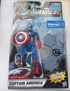 2011 Marvel The Avengers Filmserie Captain America mit Basis Walmart exklusiv  - Bild 1 von 4