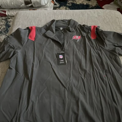 Nike Tampa Bay Buccaneers On Field Coach 1/4 Cremallera Manga Corta Pullover 3XL NUEVO CON ETIQUETAS Foto 1 de 3